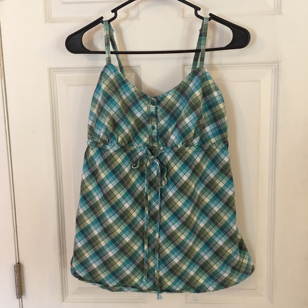 Plaid tank top